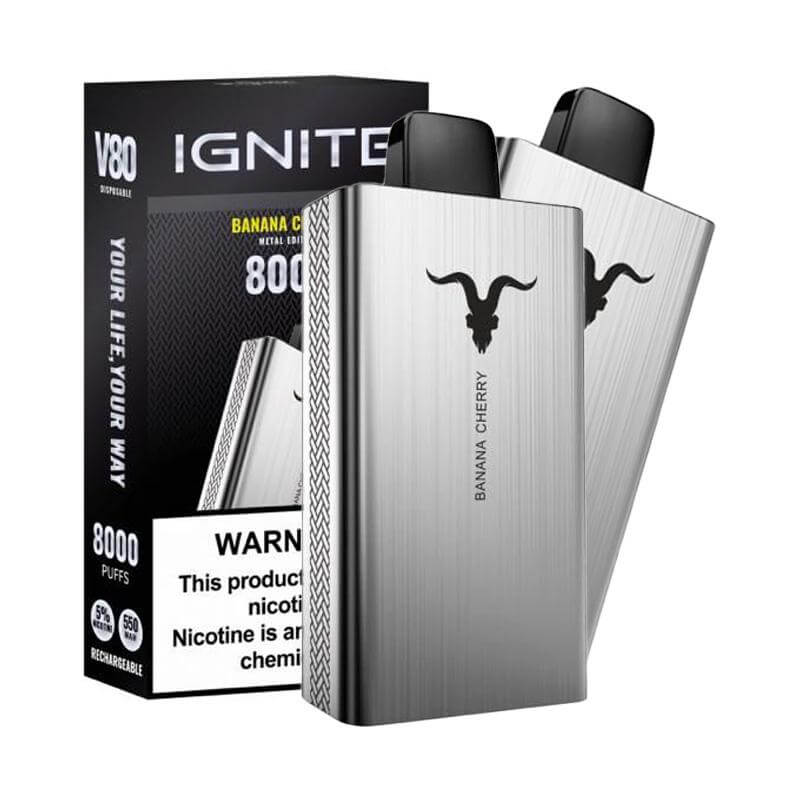 Caixa Ignite V80 8.000 Puffs Metal Edition - 10 Unidades