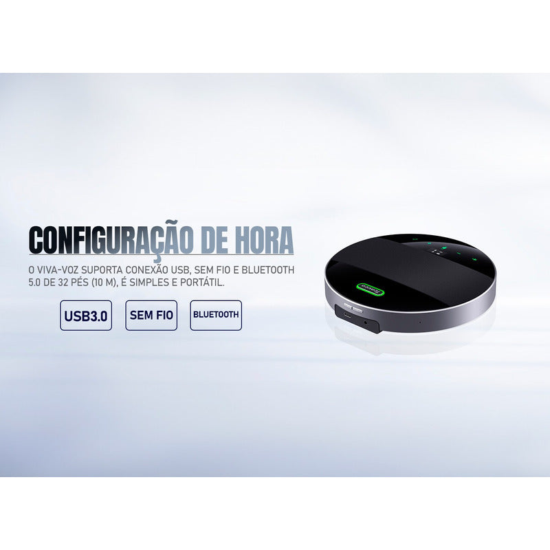 Áudio Conferência Tenveo 4 Microfones Sem Fio Microfone Mesa